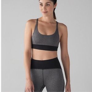 Lululemon Women’s Train Time Gray Sports Bra Size 10